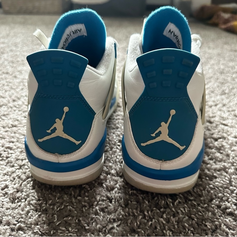 Air Jordan 4 Retro Military Blue Sneakers 2012 Release Size Men’s 7.5 - Picture 5 of 6